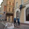 В центре Казани на улице Пушкина обрушился балкон (ВИДЕО)