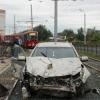 ДТП парализовало движение трамваев в Казани (ФОТО)
