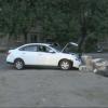Автоледи на новом автомобиле Nissan протаранила мусорку в Казани (ФОТО)