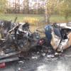В результате столкновения 9-ти автомобилей на трассе &quot;Елабуга – Пермь&quot; заживо сгорел водитель (ФОТО)