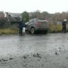 БМВ Х5 столкнулся с грузовиком, водитель погиб, КамАЗ опрокинулся в Казани (ФОТО)