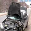 В Татарстане многотонная дорожная конструкция рухнула на машины (ФОТО)