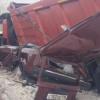В Казани легковой автомобиль зажало и зажевало между двумя грузовиками (ВИДЕО)
