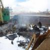 Один человек погиб при пожаре на плавучем кране в Казани