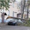 В Казани ветер повалил дерево на дорогую иномарку (ФОТО)