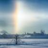 Жители Казани могут наблюдать необычное для зимы оптическое явление – гало (ФОТО)
