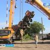 В Татарстане рухнул стотонный кран: водитель успел выпрыгнуть (ВИДЕО)