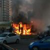 В Татарстане сгорел пассажирский автобус