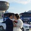 В Казани жених с невестой проехались по городу в кортеже из украшенных бетономешалок (ФОТО)