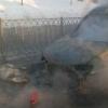 В центре Казани на ходу загорелся микроавтобус (ФОТО)