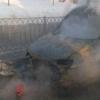 Появилось ВИДЕО сгоревшего в центре Казани автомобиля