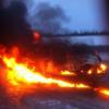 В Татарстане водитель загоревшегося автомобиля скончался до приезда спасателей (ФОТО)