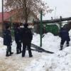 В Казани под тяжестью снега обрушилась остановка (ФОТО)