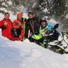 Президент Татарстана перевернулся на снегоходе в лесу (ФОТО)