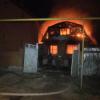 В Казани в момент страшного ночного пожара в доме находились женщина и двое детей