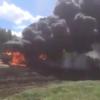 Появилось видео аварии в Татарстане, где сгорел большегруз
