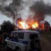 Дотла сгорел строящийся двухэтажный дом в Татарстане (ФОТО, ВИДЕО)