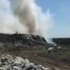 В Лаишевском районе на полигоне огнеборцы тушат тлеющую гору мусора