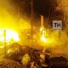 В Татарстане сняли на ВИДЕО пожар, который уничтожил шесть домов и унес жизнь пожилого мужчины