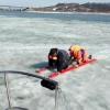 На ВИДЕО сняли спасение рыбака, провалившегося под лед в Зеленодольском районе РТ