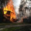 Очевидцы сняли на ВИДЕО пожар в зеленодольских Полукамушках