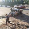 Момент страшной аварии в центре Казани с внедорожником «БМВ» попал на ВИДЕО
