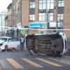 В больнице умер водитель иномарки, перевернувшейся после тарана в центре Казани (ФОТО)