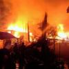 В Боровом Матюшино ночной пожар уничтожил пять домов и баню (ФОТО)