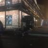 В центре Казани иномарка вылетела на тротуар опрокинулась на бок (ВИДЕО)