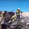 Появилось ВИДЕО с места пожара в Башкирии, унесшего жизни шести человек