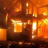 Ночью в казанском поселке Салмачи дотла сгорел частный дом (ВИДЕО)