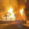 Под Казанью пожар уничтожил гостевой дом «Орловская усадьба» (ВИДЕО)