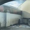 На ВИДЕО сняли последствия аварии с автобусом и грузовиком на трассе в Татарстане