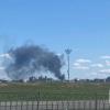 На ВИДЕО сняли загоревшийся строящийся дом в Аметьево, столб дыма поднялся над городом