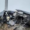 В Башкирии BMW «намотало» на электроопору: водитель выжил