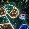 У центра семьи «Казан» начали устанавливать новогоднюю елку