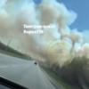 Пожарные тушат горящую сухую траву под Казанью (ВИДЕО)
