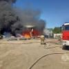 В Казани загорелся склад предприятия по переработке бумаги (ВИДЕО)