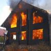 В Башкирии сгорел двухэтажный дом