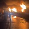 Видео: в казанском поселке Юдино сгорели баня, гараж и частный дом
