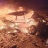 В Башкирии после ДТП с трактором загорелась иномарка: 4 человека погибли