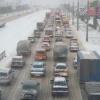 На дорогах Казани наблюдаются снежные заносы